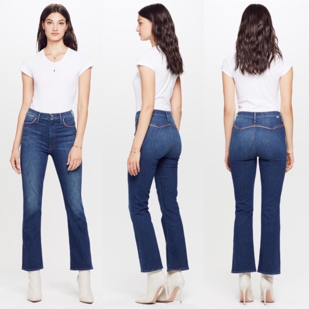 MOTHER Blue Ankle & Cropped Jeans